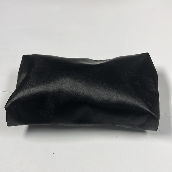 Chopard Black Satin Zip Pouch Clutch Makeup Bag - Picture 2 of 5